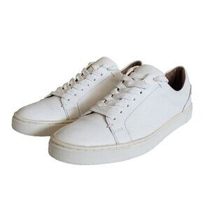 Frye Women’s Ivy‎ Low top Sneaker White Pebbled Leather Shoes Preppy Size 7.5M